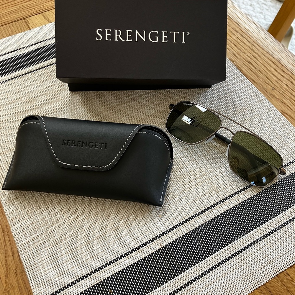 New Serengeti Polarized Sunglasses with Dark Lenses